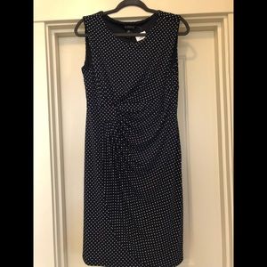 NWT size 14 Enfocus navy polka dot dress